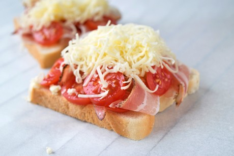 Toast überbacken