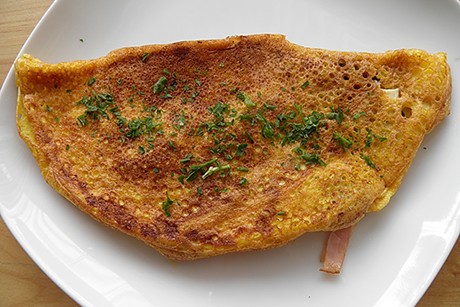 Blätterpilz-Omelette