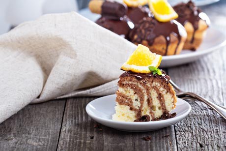 Marmorkuchen mit Orangengeschmack