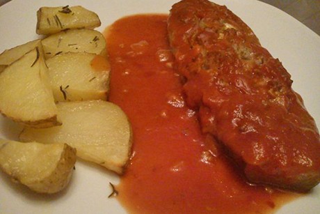 Gefüllte Zucchini Französischer Art