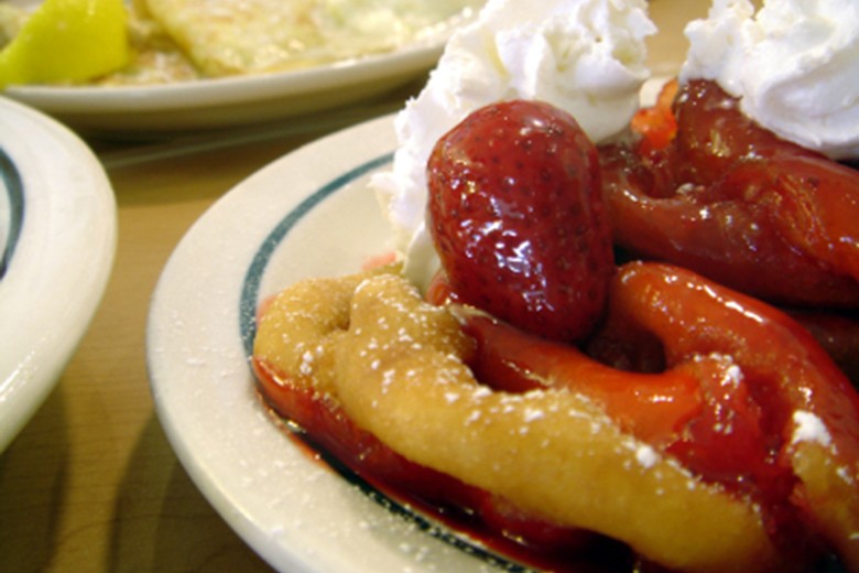 Strauben mit Marmelade