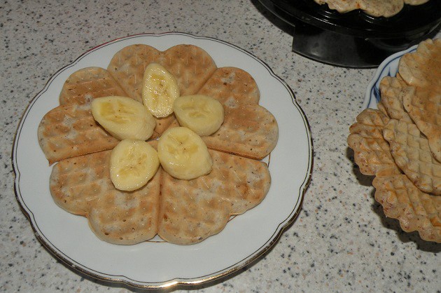 Bananen-Waffeln