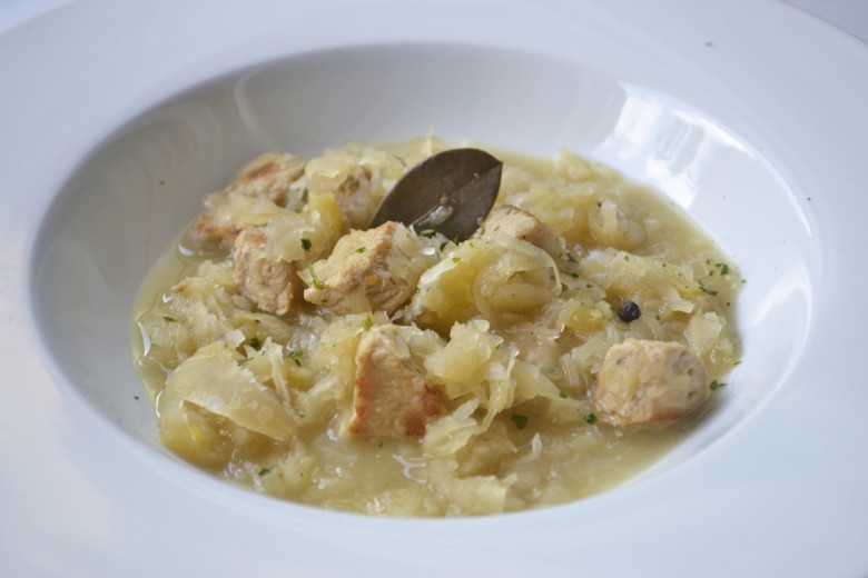 Sauerkraut mit Kasselerabschnitten