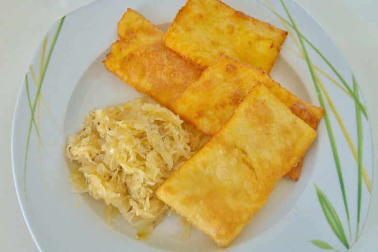 Kartoffel-Blattln mit Kraut