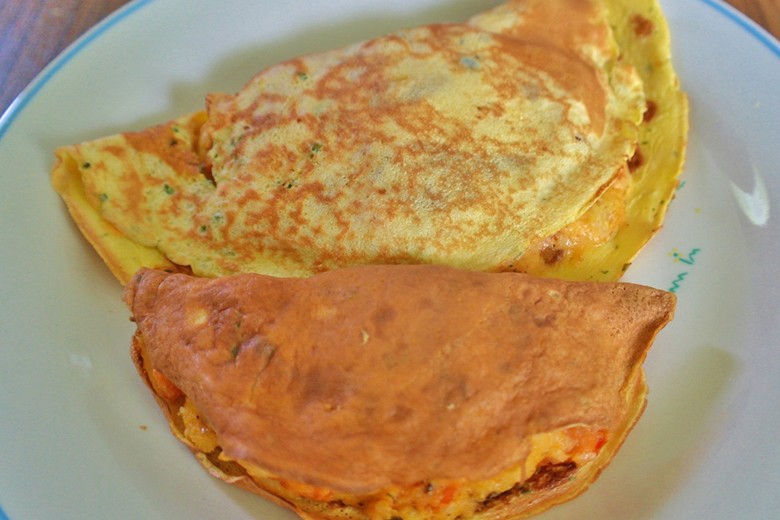 Tomaten-Mozarella Crepes