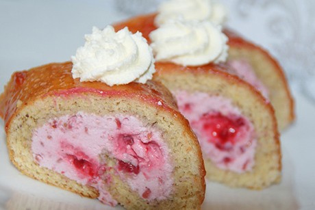 Himmbeerroulade