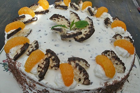 Fruchtige Schokokuss Torte