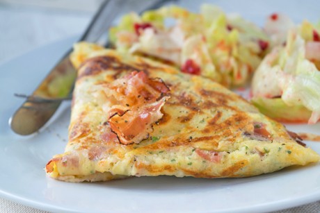 Dinkel-Speck-Palatschinken