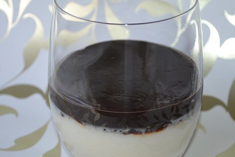 Panna Cotta mit Espresso Gelee