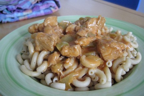 Hühnerragout mit Paprika