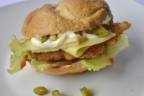 Teuflische Schnitzelsemmel