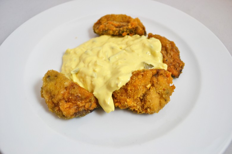 Gebackene Champignons mit Sauce Tartare