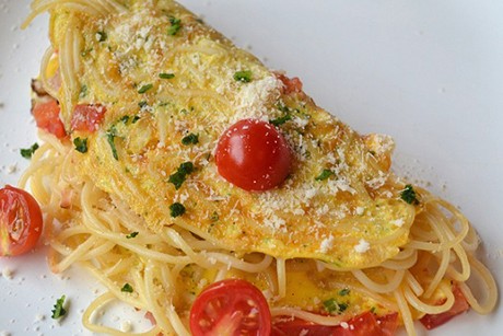 Spaghetti Omelett