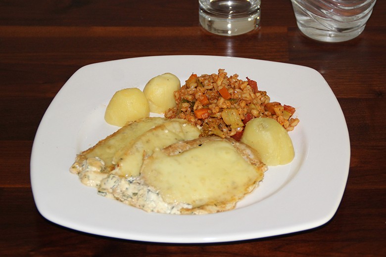 Naturschnitzel überbacken mit Käse