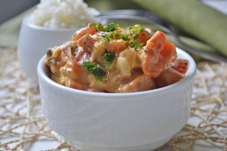 Kürbis-Curry mit Paradeisern