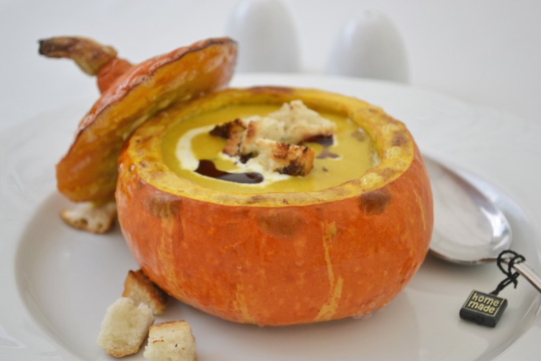Kürbis-Suppe mit Ingwer