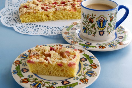 Saftiger Rhabarberkuchen