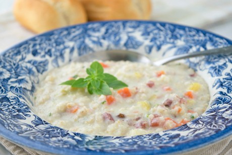 Passierte Rollgerstensuppe