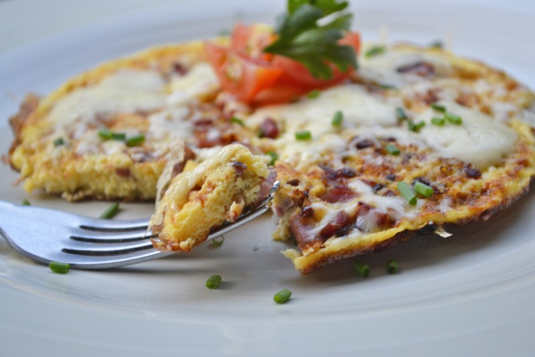 Omelett mit Bergkäse
