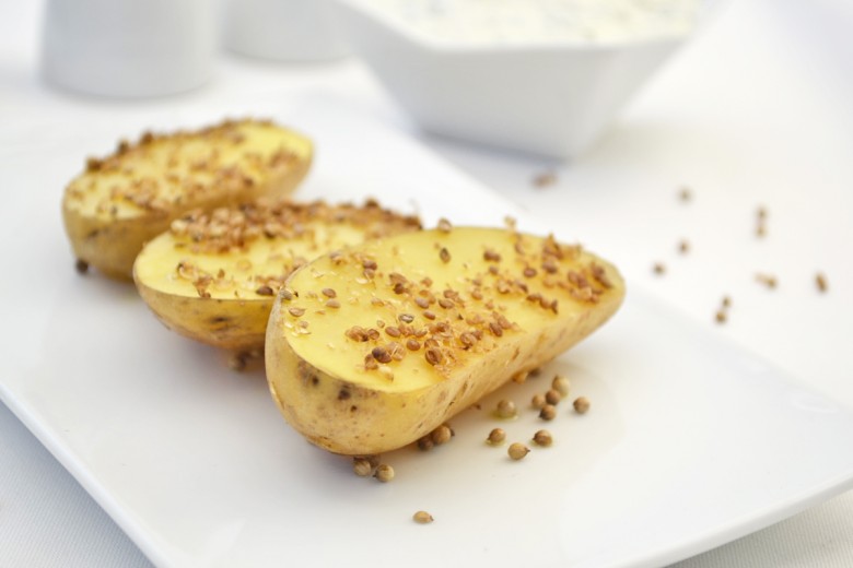 Kartoffeln mit Koriander