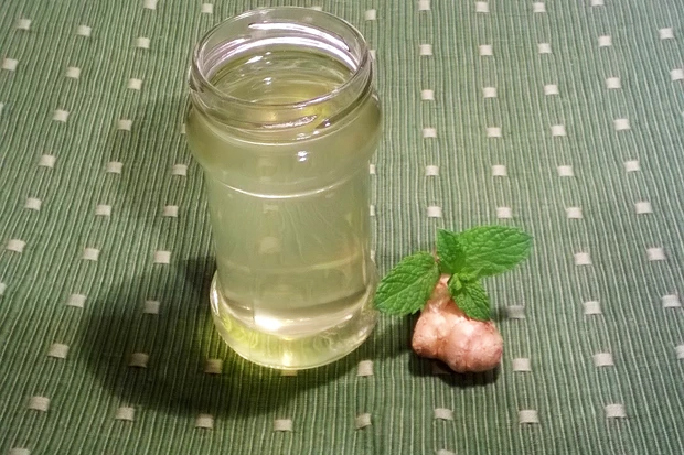 Zitronenmelissesirup mit Ingwer