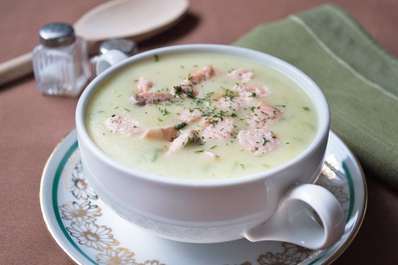 Kartoffel-Lachs-Suppe