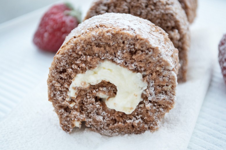 Schokoladen Biskuit Roulade