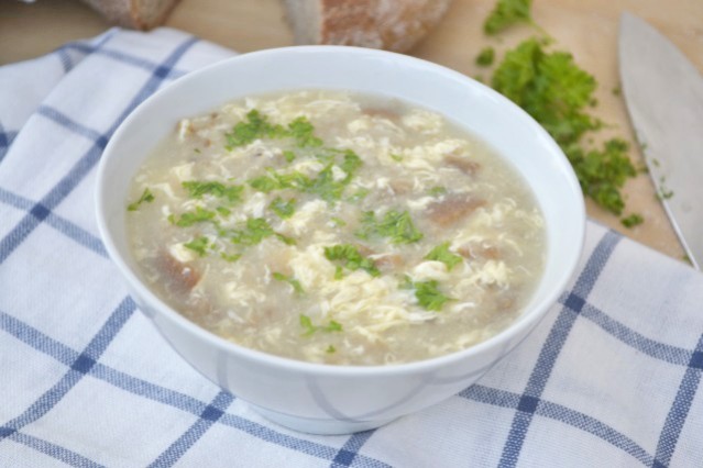 Geröstete Brotsuppe
