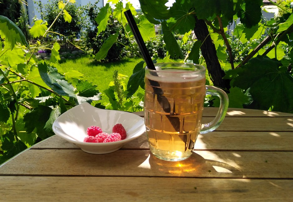 Weißbier mit Himbeer
