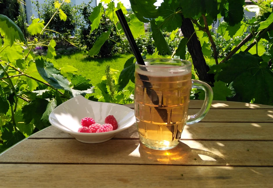 Weißbier mit Himbeer