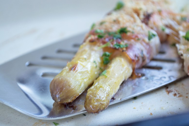 Spargel im Speckmantel