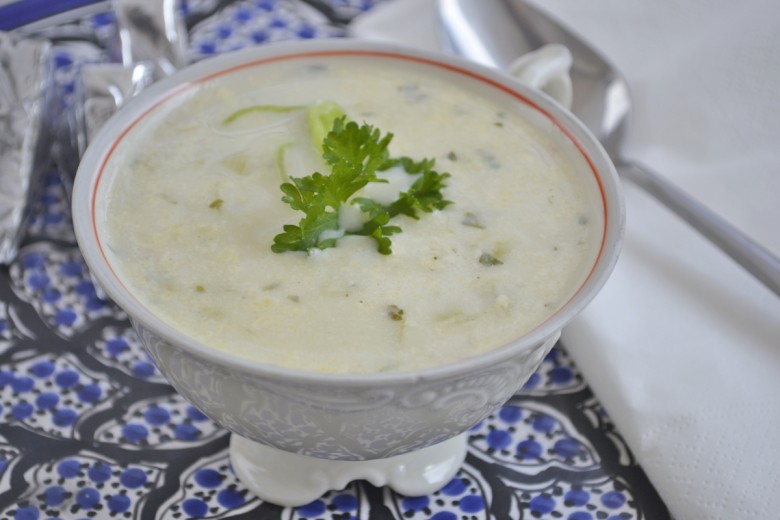 Käsesuppe mit Lauch