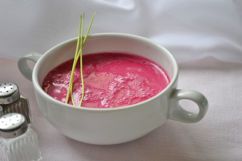 Suppe in Pink