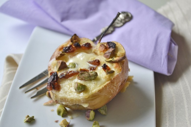 Marzipanäpfel gebacken