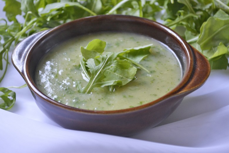 Rucola Suppe mit Kartoffel