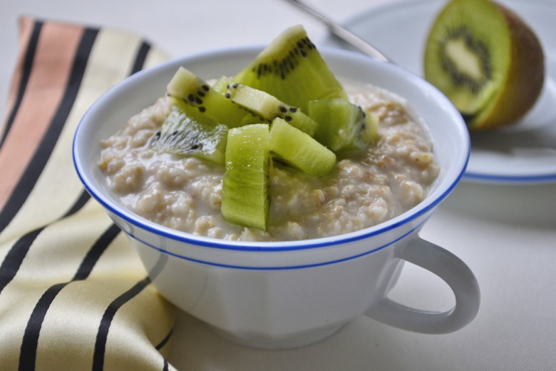 Haferbrei mit Kiwi