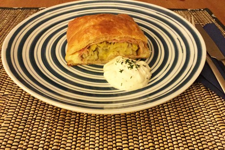 Lauchstrudel