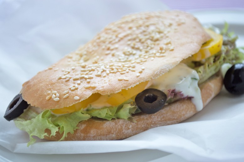 Gefülltes Fladenbrot