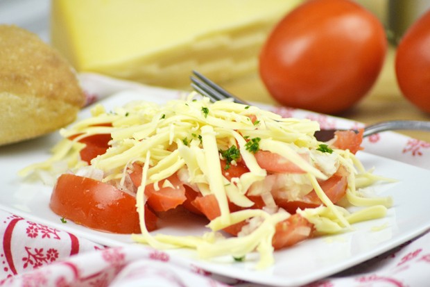 Tomatensalat mit Gouda