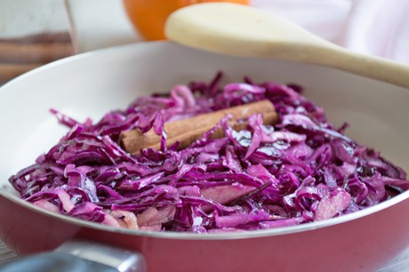 Gebratenes Rotkraut