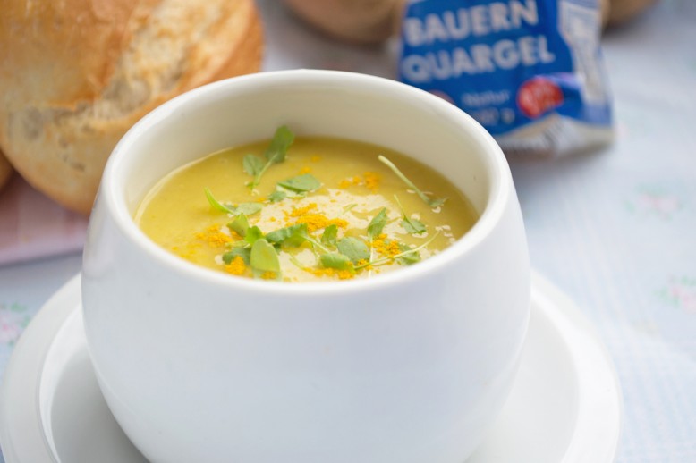 Kartoffel-Quargelsuppe
