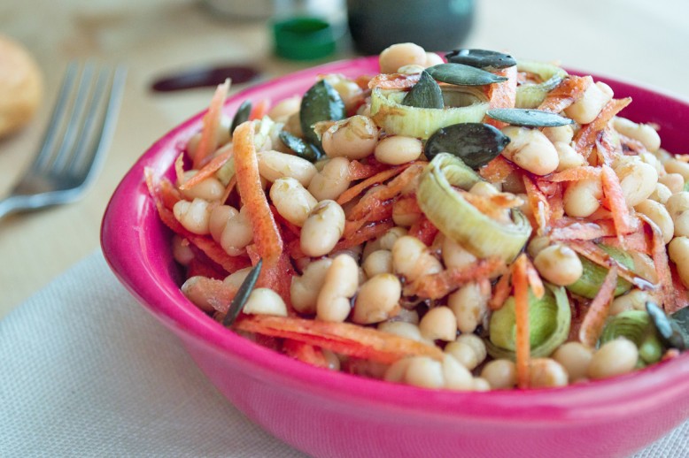 Karotten-Bohnensalat