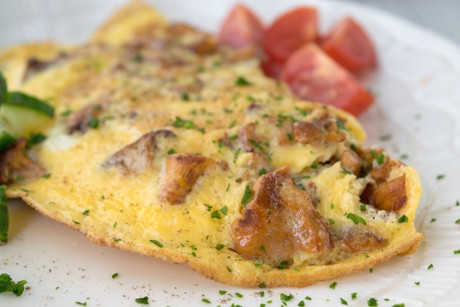 Pilzomelette mit Käse