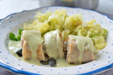 Knoblauch-Kernölsauce