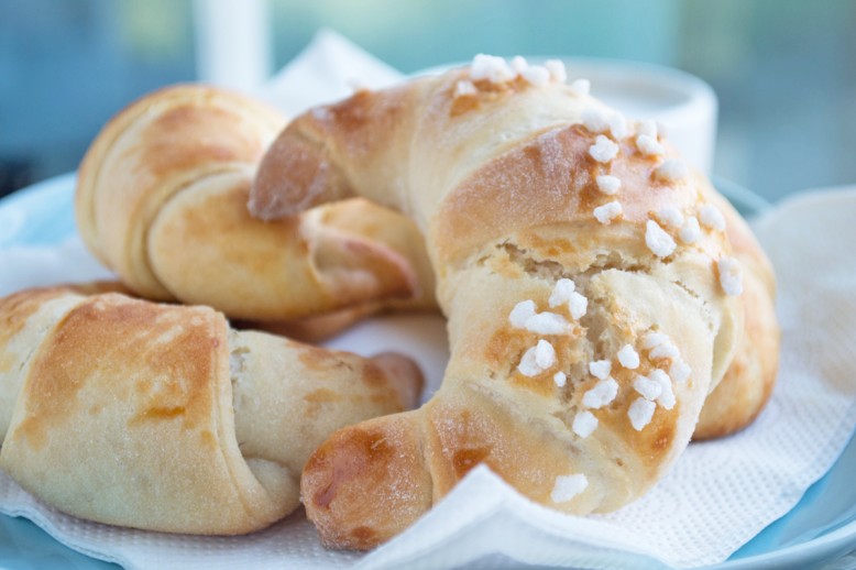 Selbstgemachte Butterhörnchen