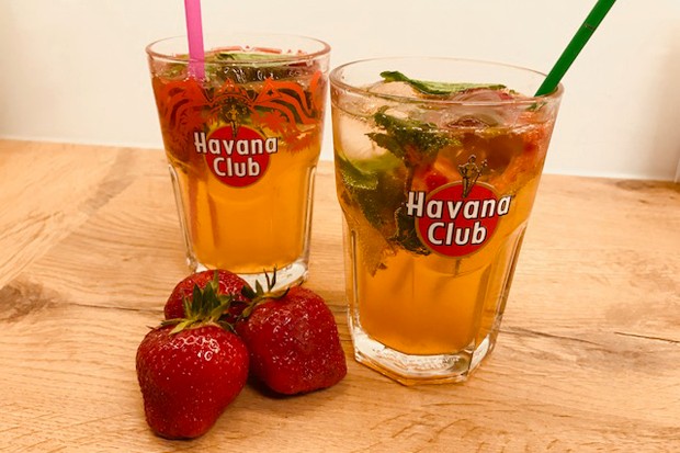 Mojito mit Erdbeere