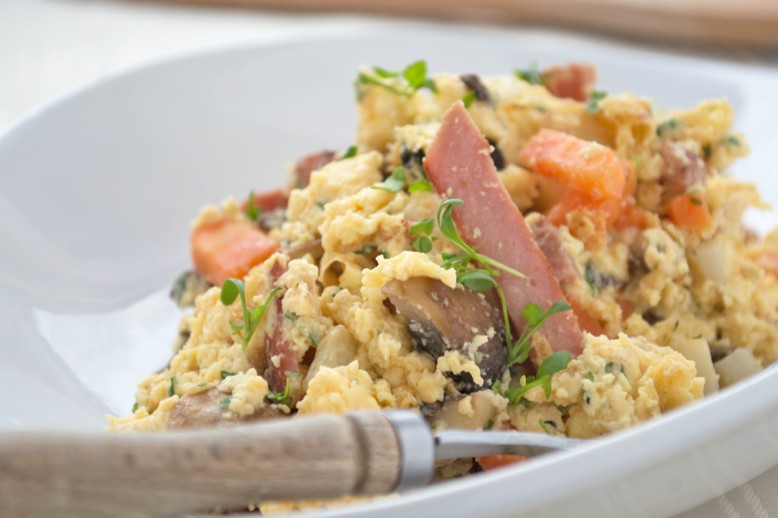 Eierpfanne mit Gemüse