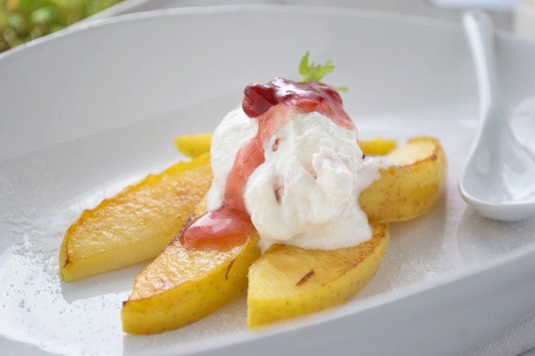 Preiselbeerdessert