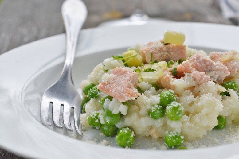 Leckeres Lachs Risotto
