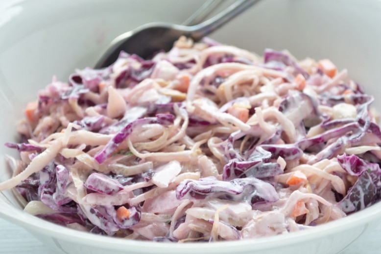 Farbenfroher Krautsalat